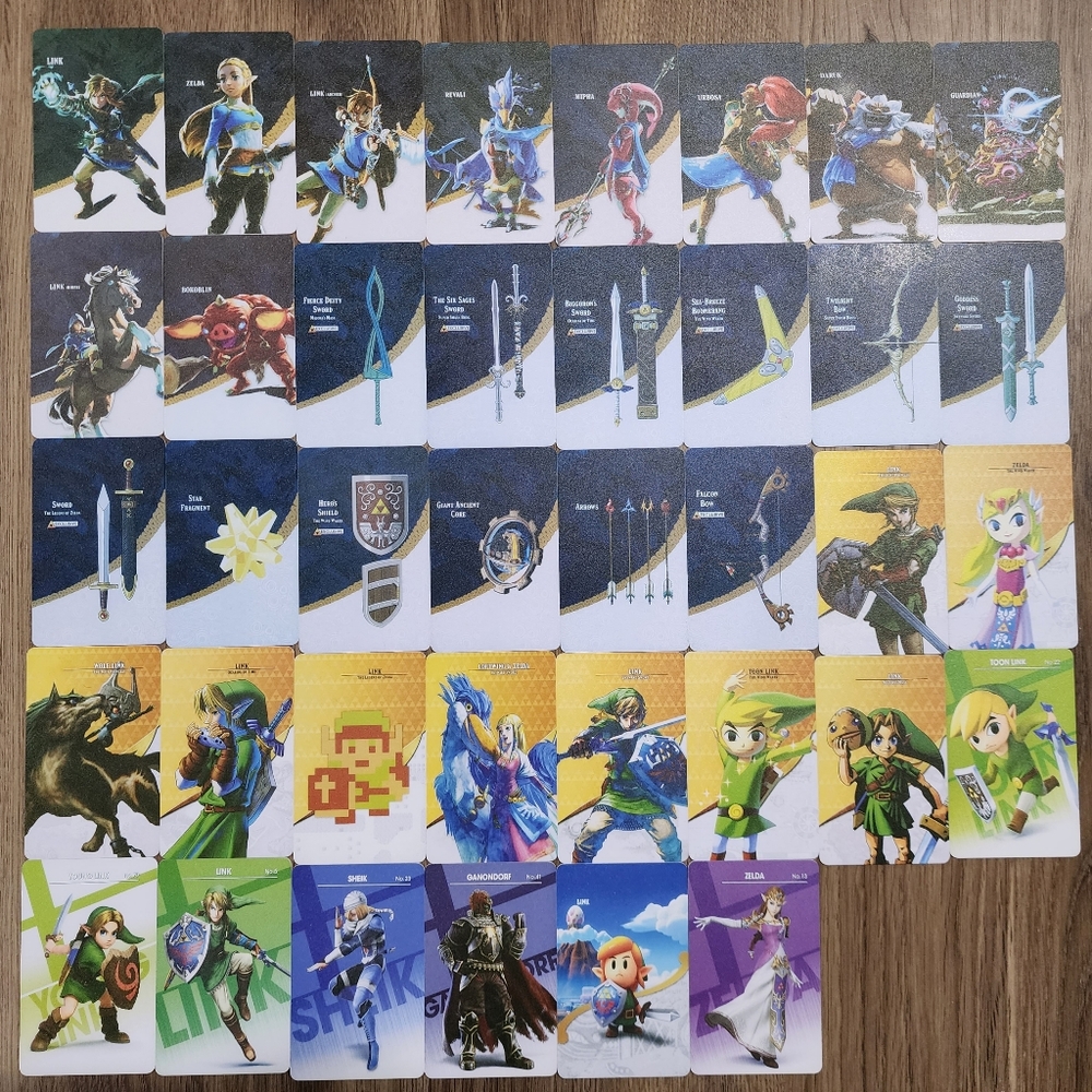 Zelda - Amiibo cards (38pcs)